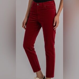 Kut from the Kloth Red High Rise Charlize Cigarette Leg Jeans Size 6